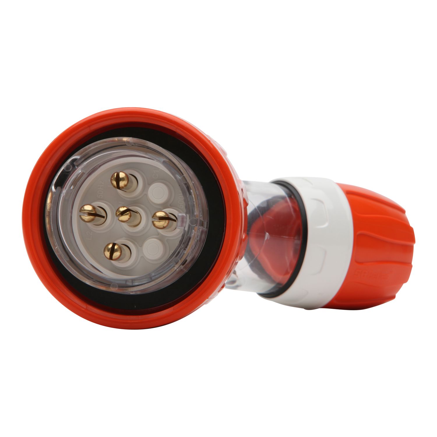 Picture of Angled Plug, Clipsal - 56 Series, IP66, 500V 10A - 5 Round Pins