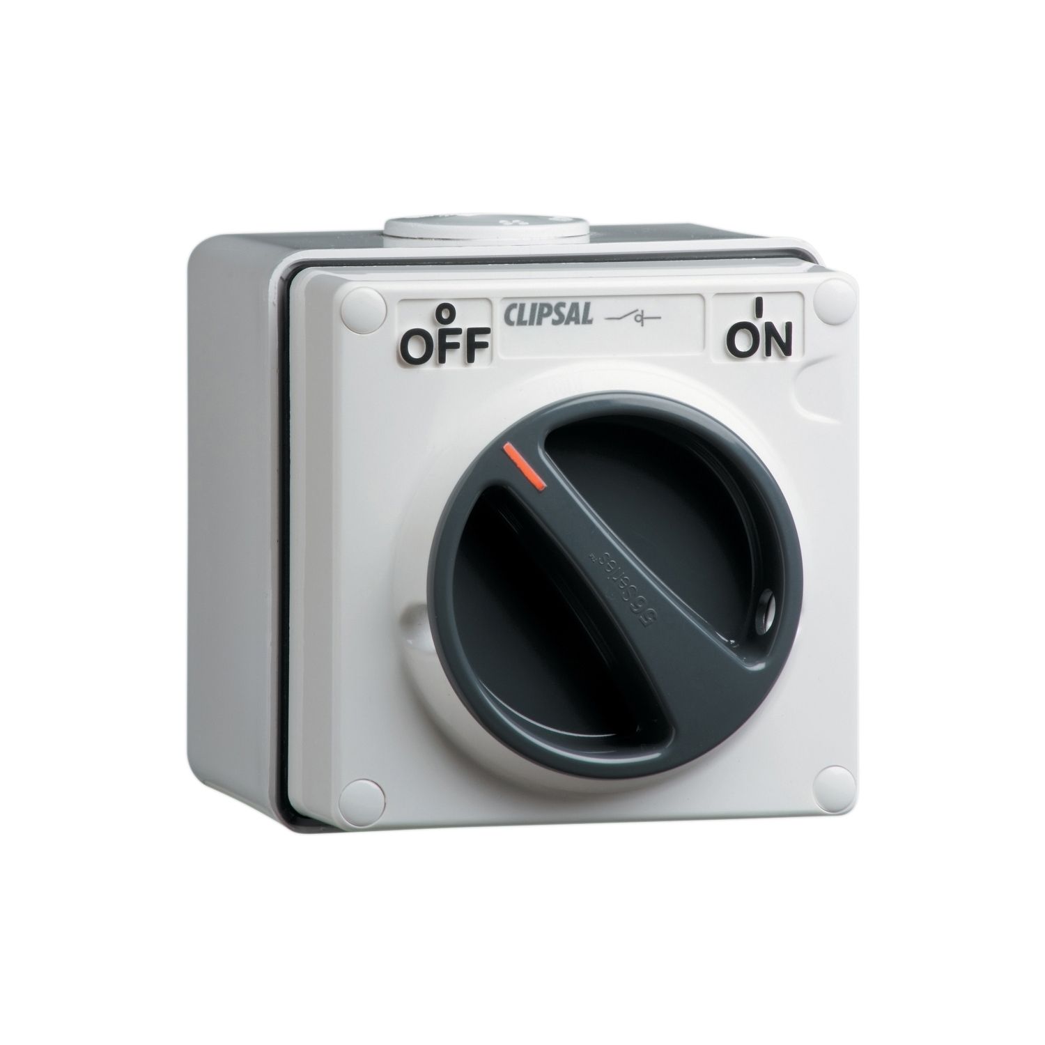 Picture of Surface Switch, Clipsal - 56 Series, 1 Gang, 3 Pole, 500VAC, 32A, with 2A control Circuit Switch