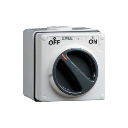 Picture of Surface Switch, Clipsal - 56 Series, 1 Gang, 4 Pole, 440VAC, 20A