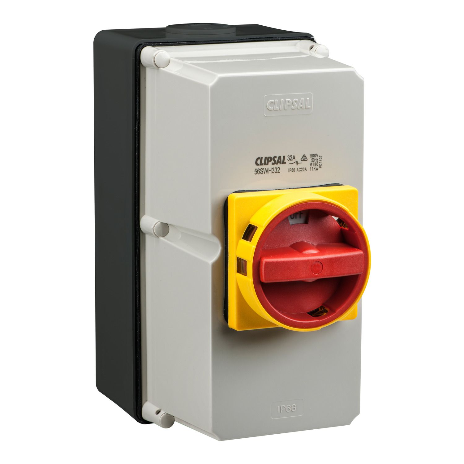 Picture of Surface Switch, Clipsal - 56 Series, 1 Gang, 4 Pole, 690VAC, 63A, Heavy Duty