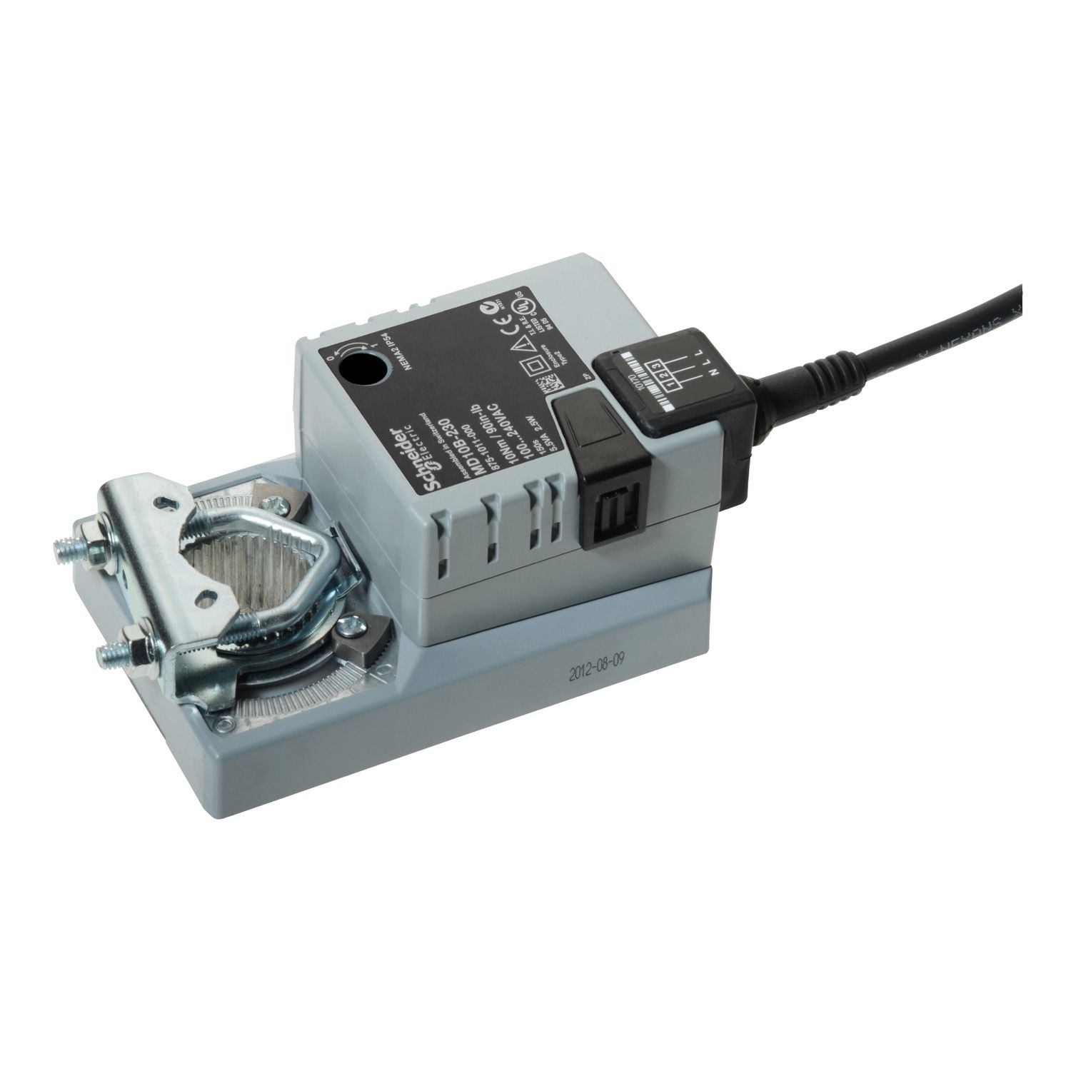 Picture of MD10B Damper Actuator, 2 Position, Non-Spring Return, 230Vac, 1m Leads, 10Nm, IP54, Opt SPDT