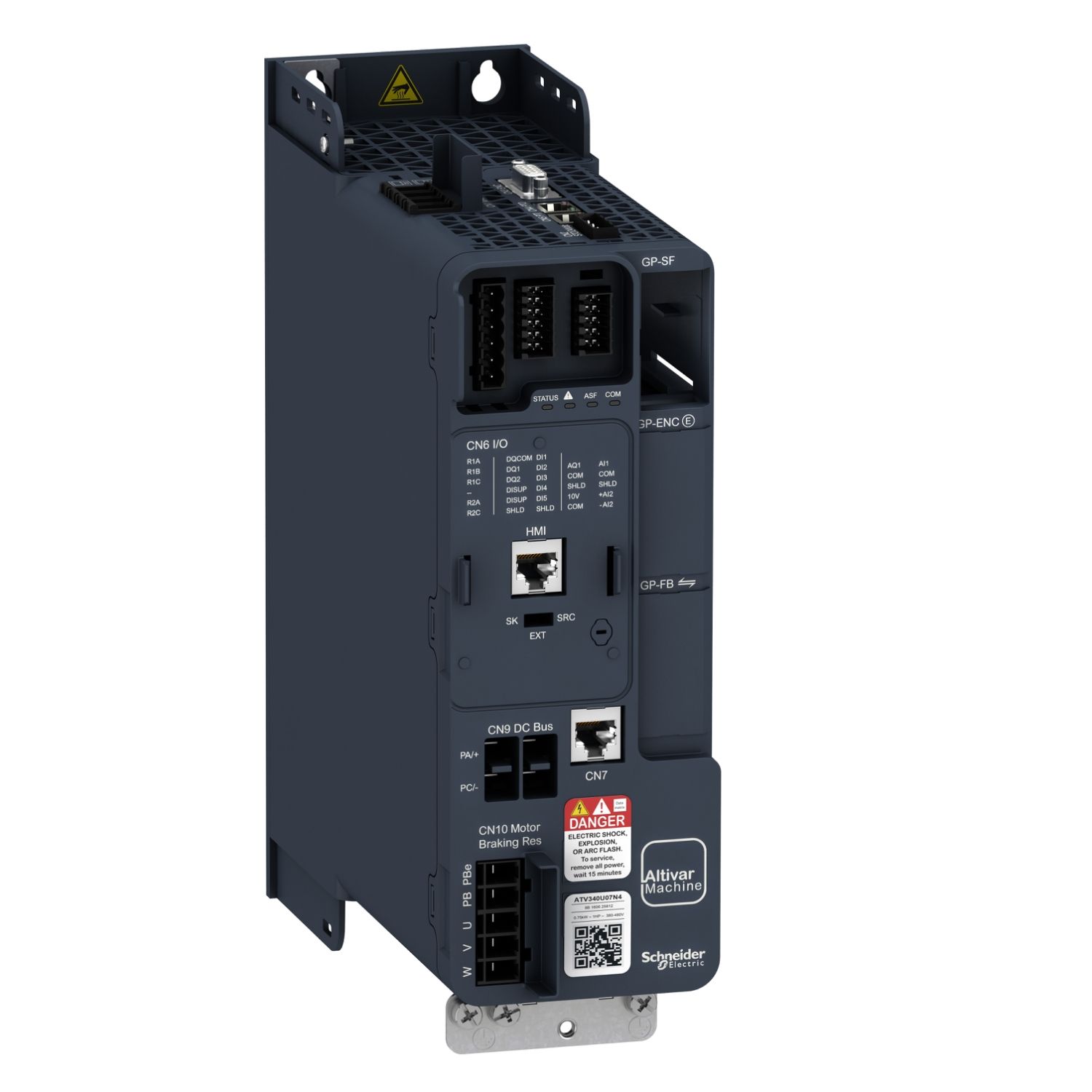 Picture of variable speed drive, Altivar Machine ATV340, 0.75kW, heavy duty, 400V, 3 phases