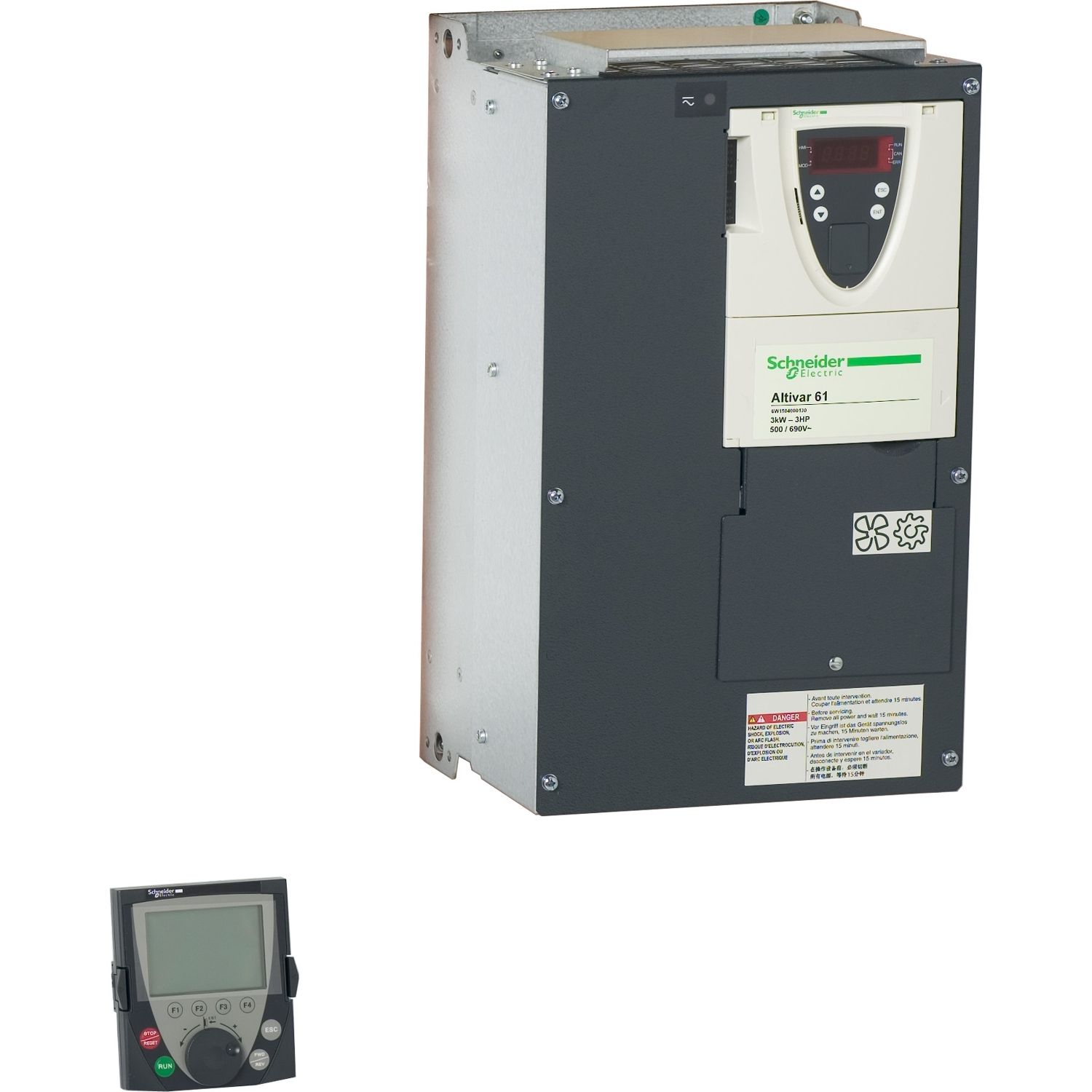 Picture of ATV61 690V 3KW WITH GRAPHIC TERMINAL