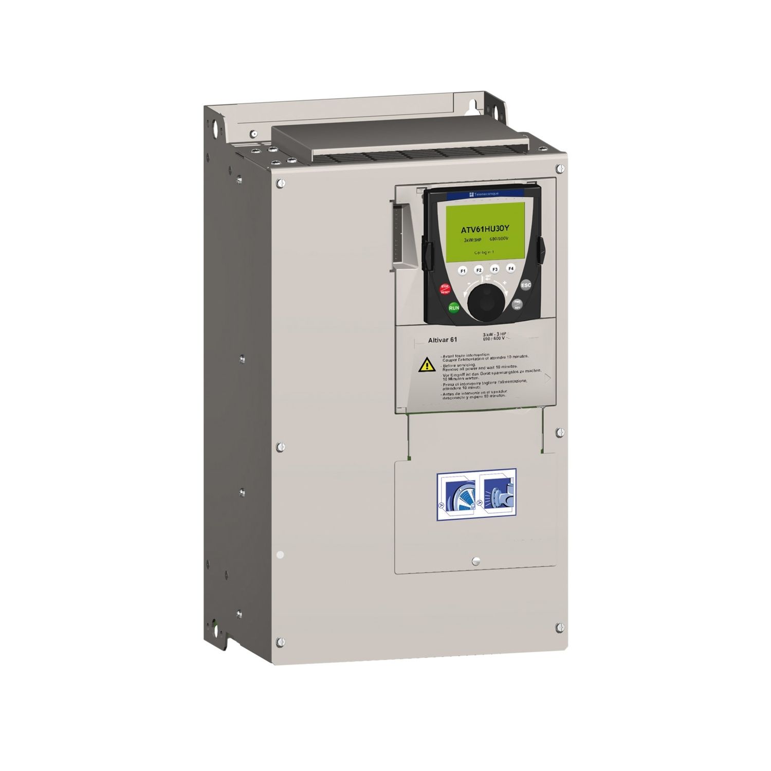 Picture of ATV61 690V 7,5KW WITH GRAPHIC TERMINAL