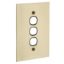 Picture of Switch Grid Plate and Cover, Metal Plate Series, 3 Gang, BBSL Style, Less Mechanism, Over Size