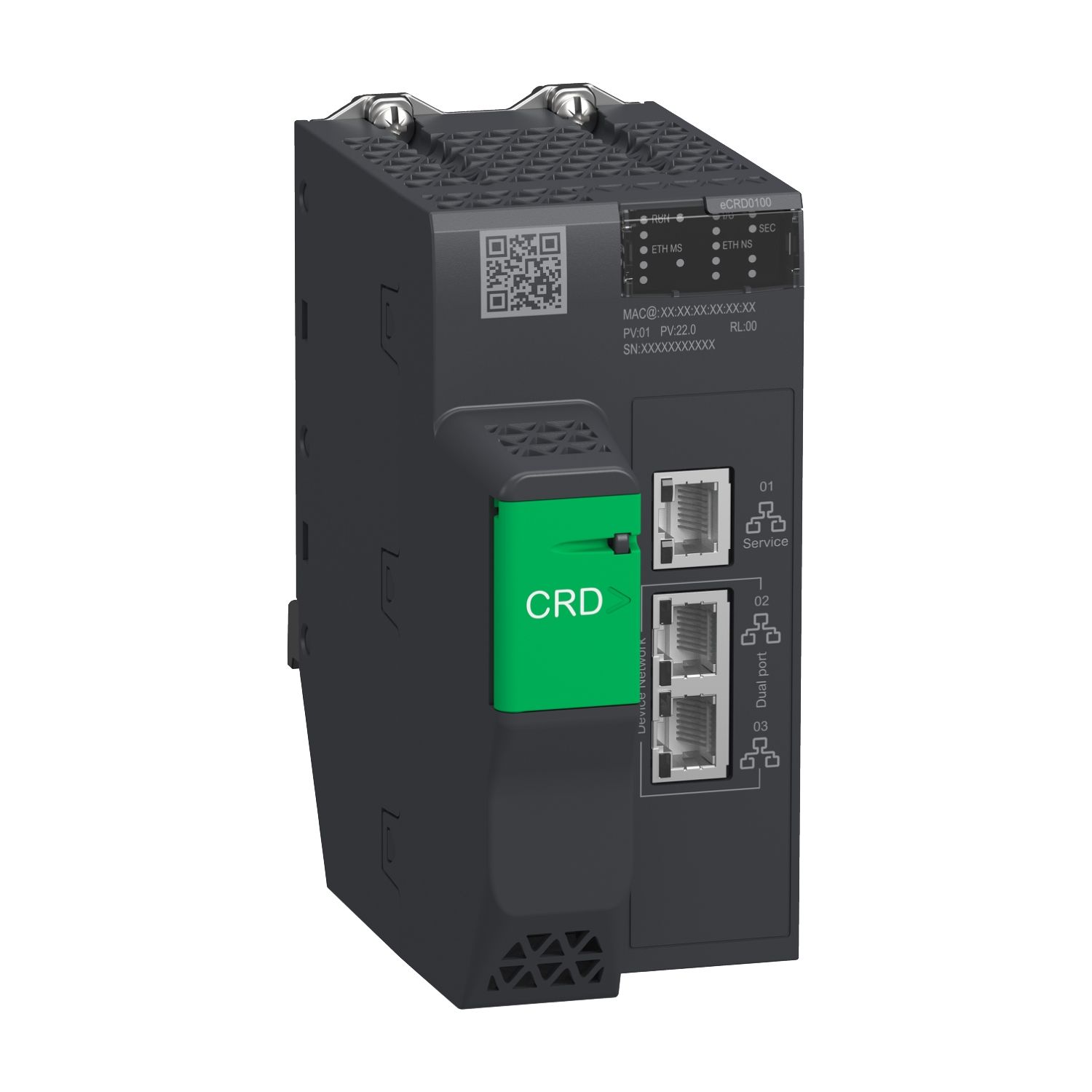 Picture of Remote IO, EcoStruxure Automation Expert, Modicon X80 adapter for dPAC, Ethernet