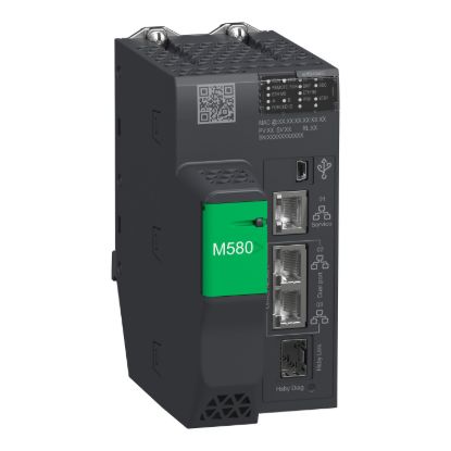 Picture of redundant processor, Modicon M580, 16MB, 61 Ethernet devices, 16 remote IO racks of X80 and Quantum, conformal coating