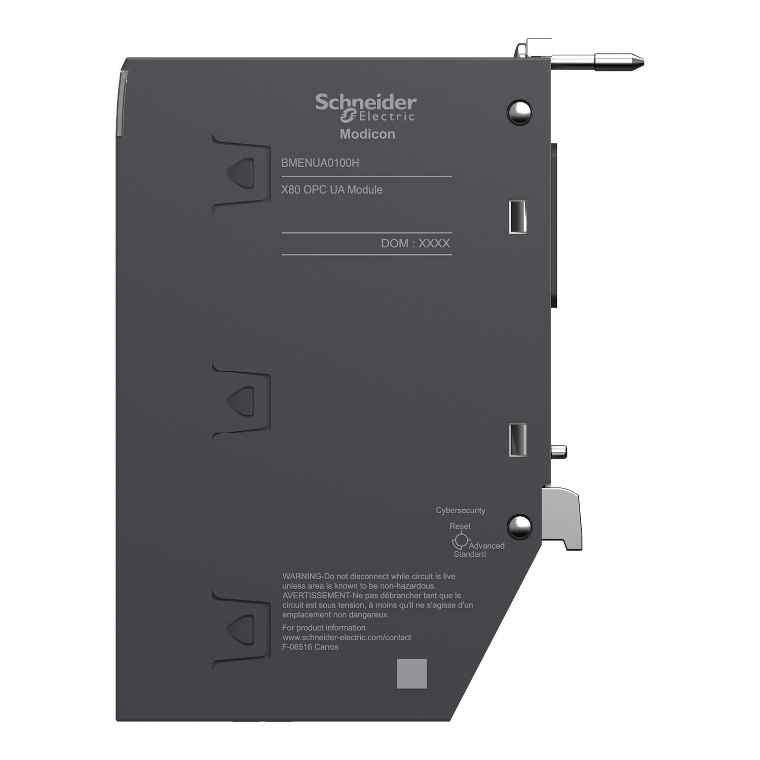 Picture of communication module, Modicon M580, OPC UA, for severe environments