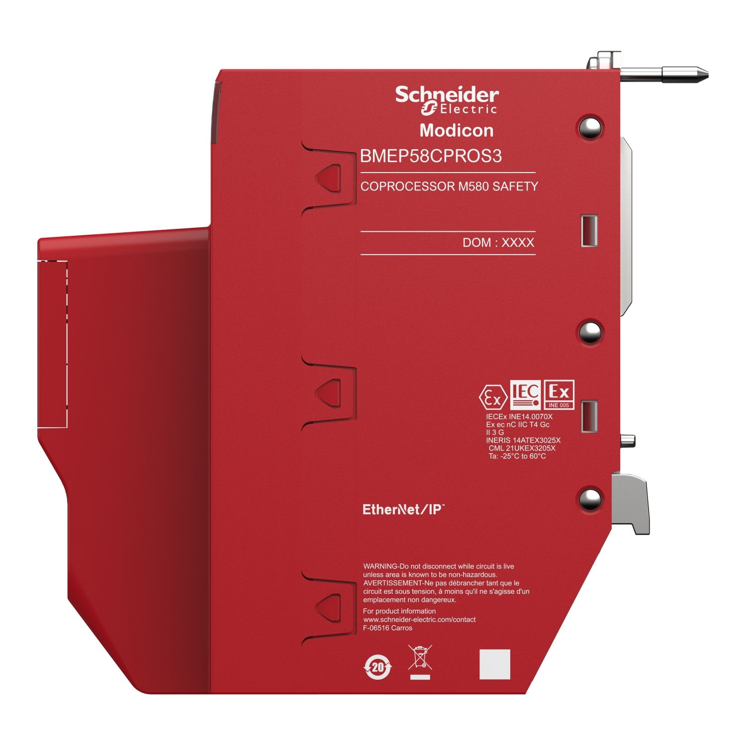 Picture of standalone safety coprocessor, Modicon M580, SIL3