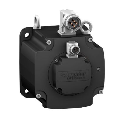 Picture of servo motor BMH, Lexium 32, 65Nm, 3500rpm, keyed shaft, with brake, IP65, IP67, 128 multiturn encoder