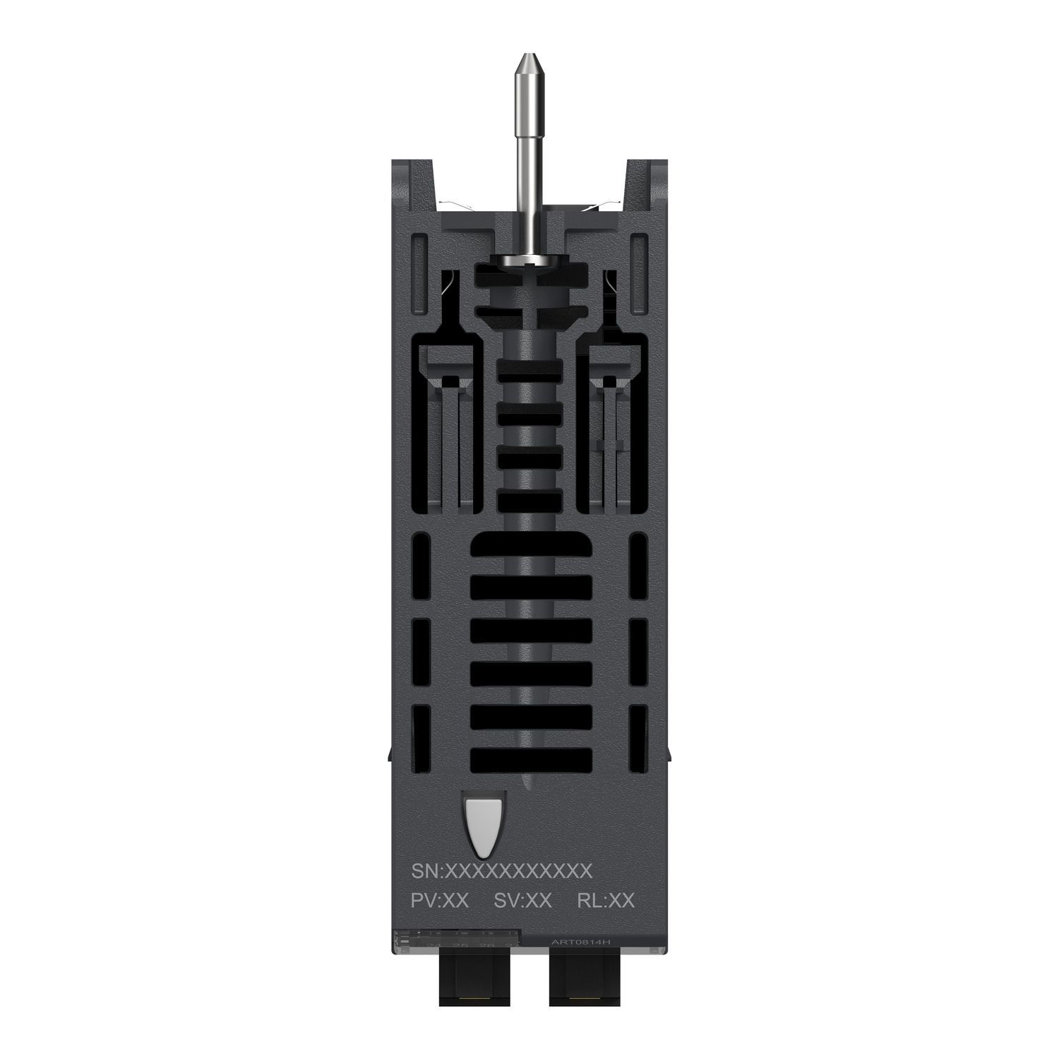 Picture of analog isolated low level input module, Modicon X80, 8 inputs, 40mV positive or negative, for severe environments