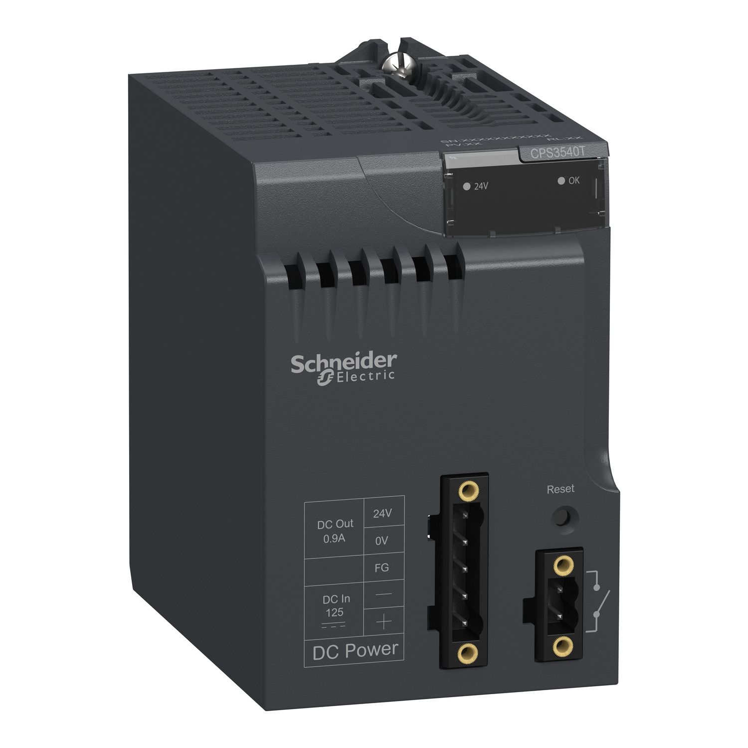 Picture of power supply module, Modicon X80, 125V DC, for extended temperature