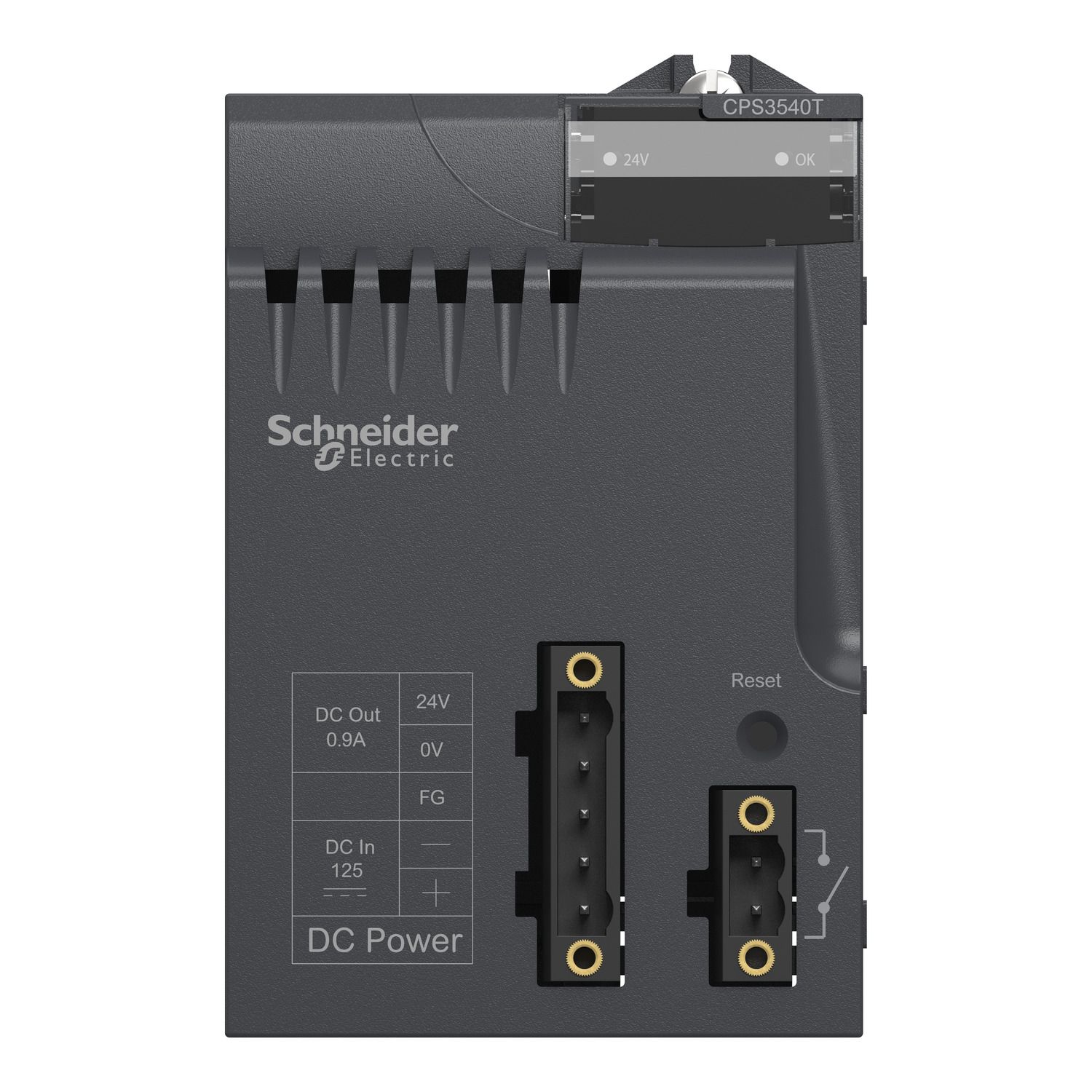 Picture of power supply module, Modicon X80, 125V DC, for extended temperature