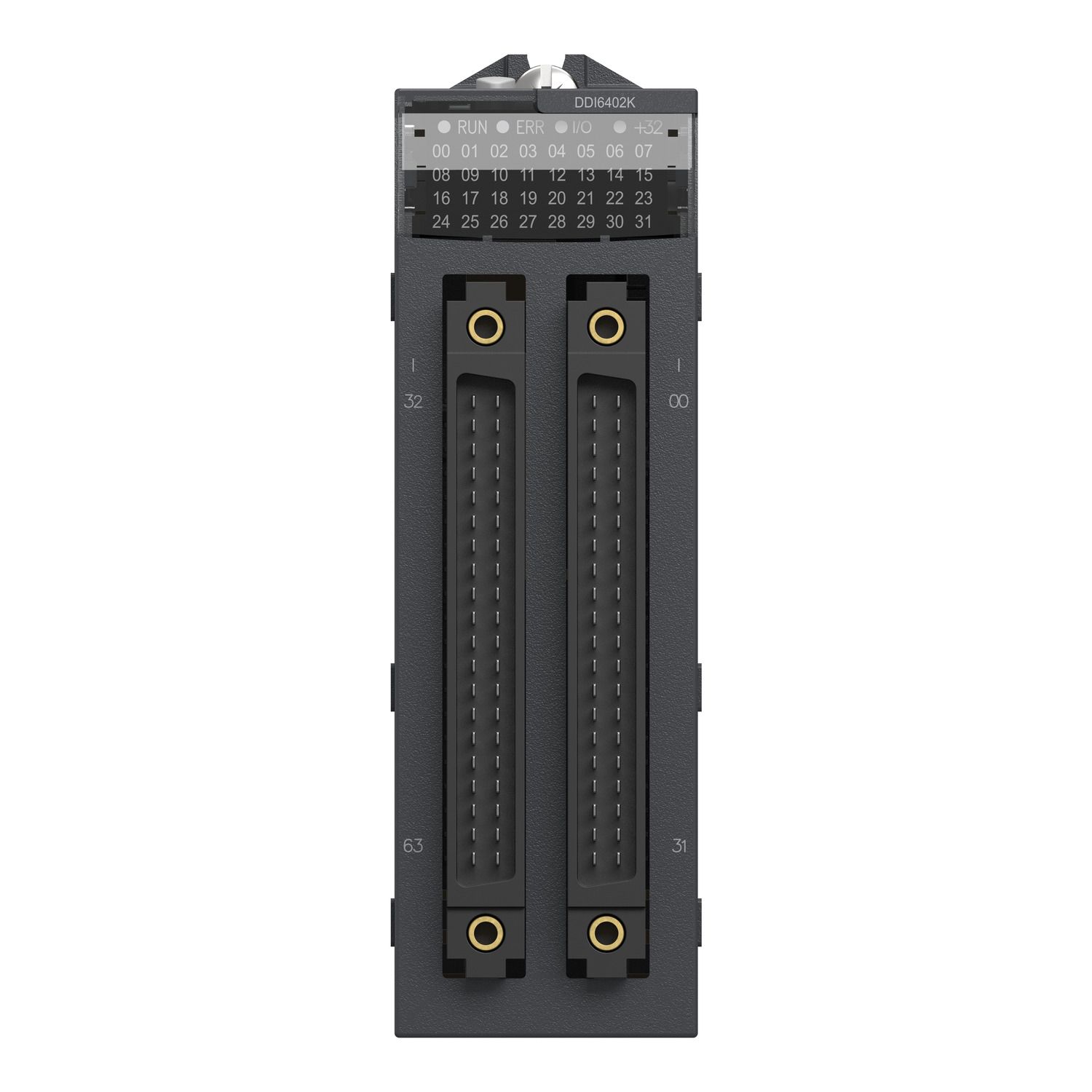 Picture of discrete input module, Modicon X80, 64 inputs, 24V DC positive