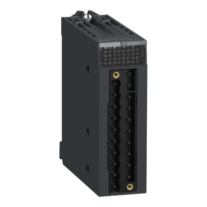 Picture of discrete mixed IO module, Modicon X80, 8 inputs, 8 outputs, 24V DC positive