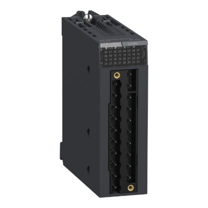 Picture of discrete output module, Modicon X80, 16 transistor outputs, 24V DC positive