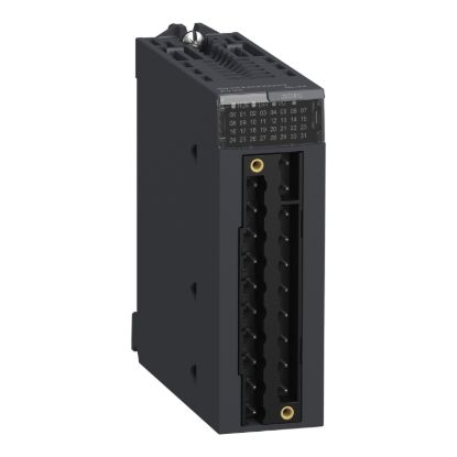 Picture of discrete output module, Modicon X80, 16 transistor outputs, 24V DC negative