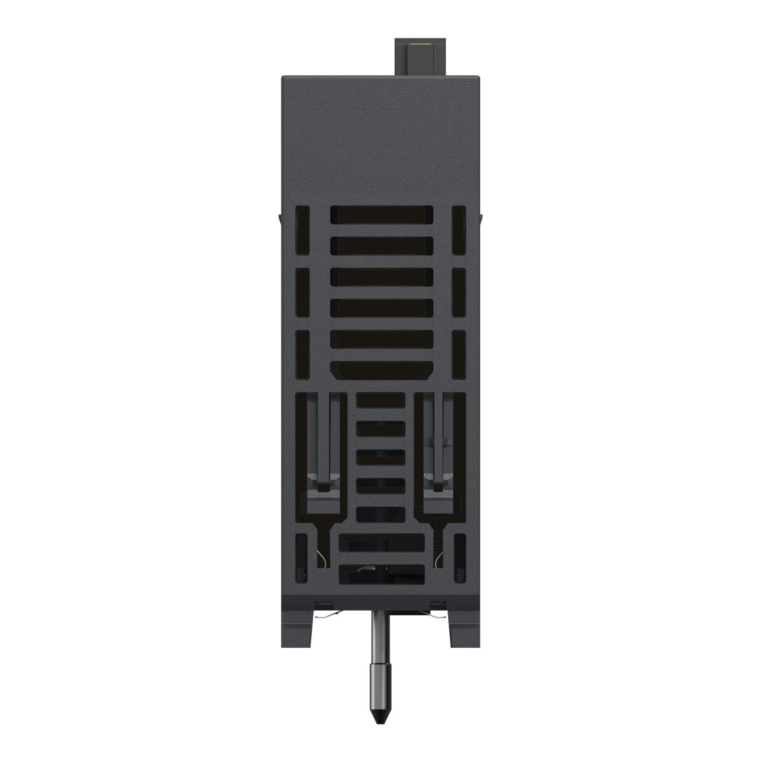 Picture of discrete output module, Modicon X80, 32 transistor outputs, 24V DC positive, conformal coating