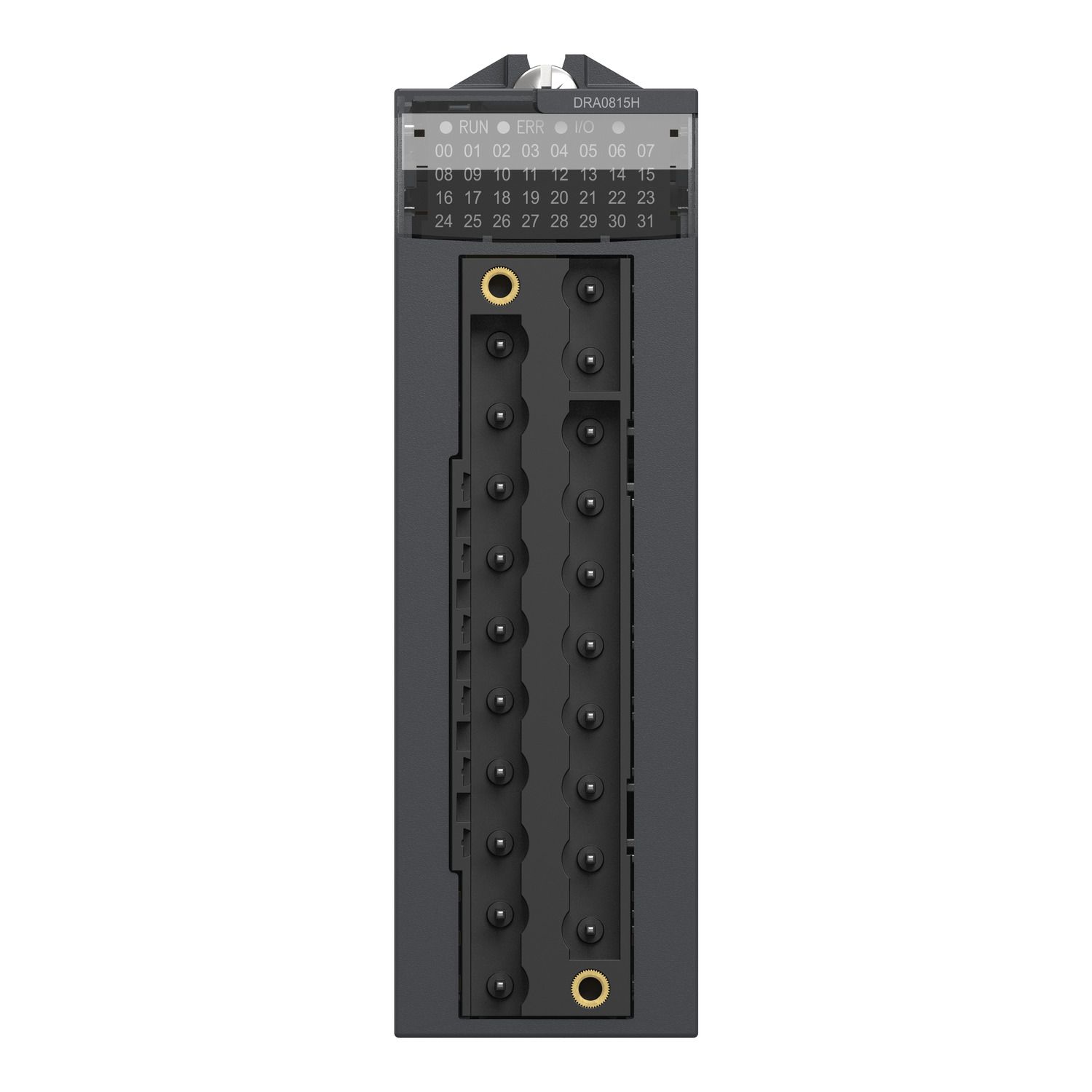 Picture of Discrete output module, Modicon X80, 8 NO relay outputs, 24 to 240V AC / 24 to 125V DC, for severe environments