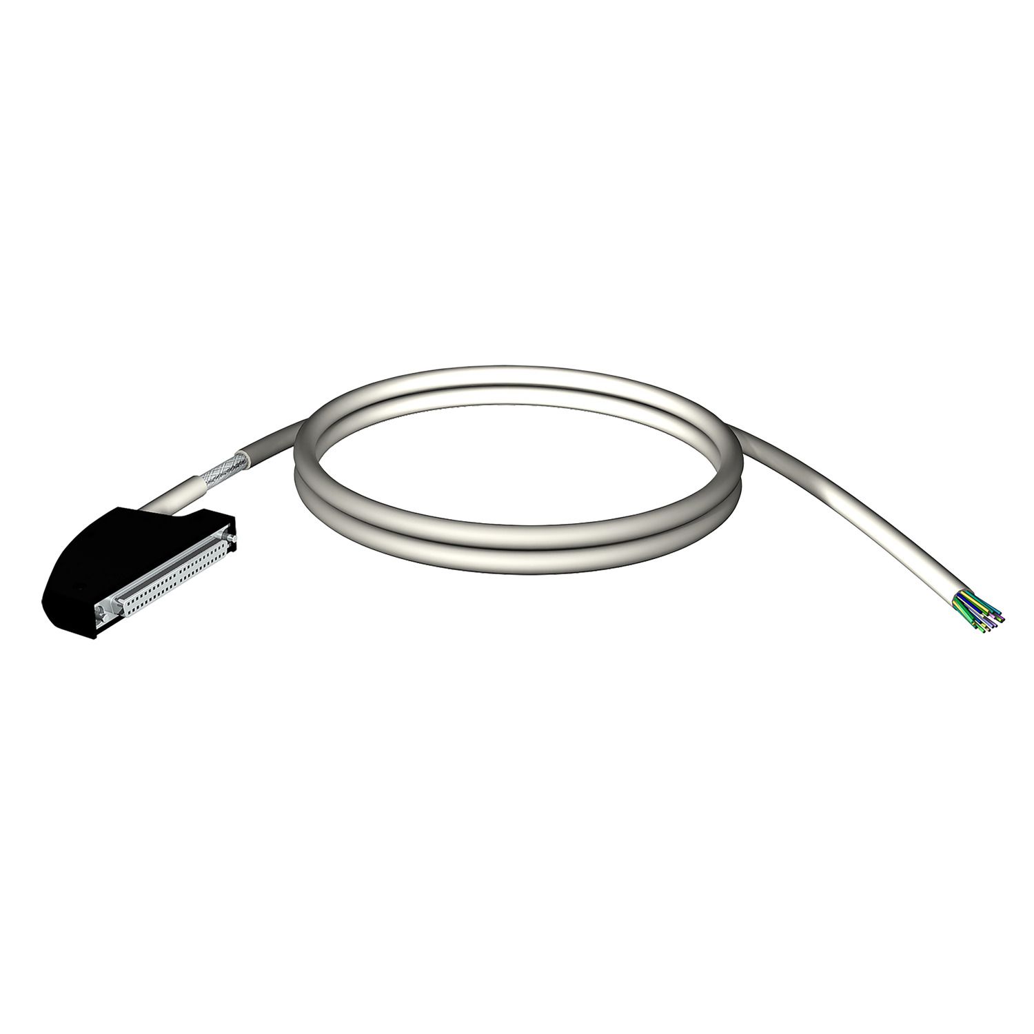 Picture of shielded cord set, Modicon X80, 40-way terminal, one end flying leads, 3m