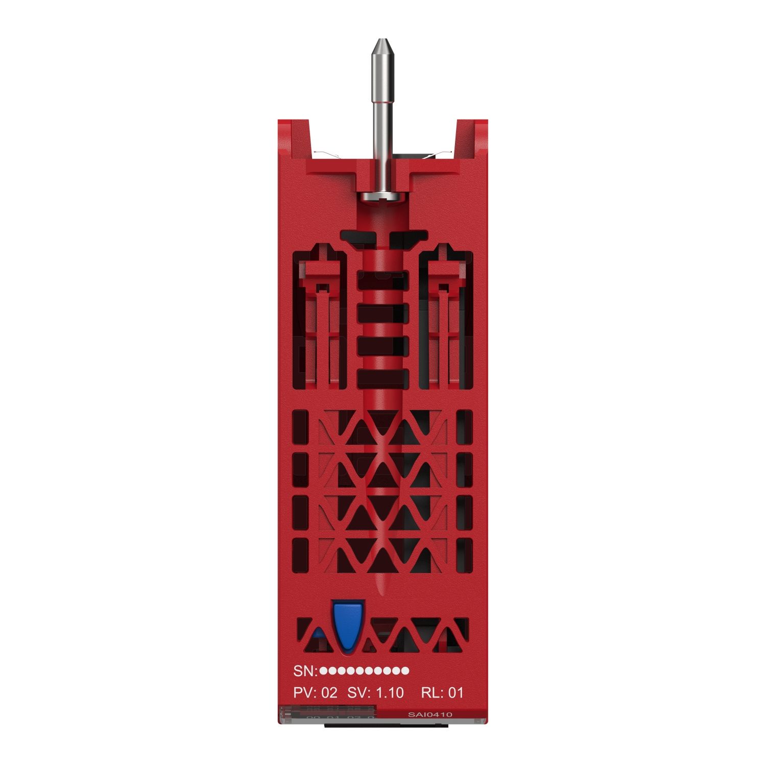 Picture of safety analog input module, Modicon X80, 4 isolated inputs, 4 to 20mA