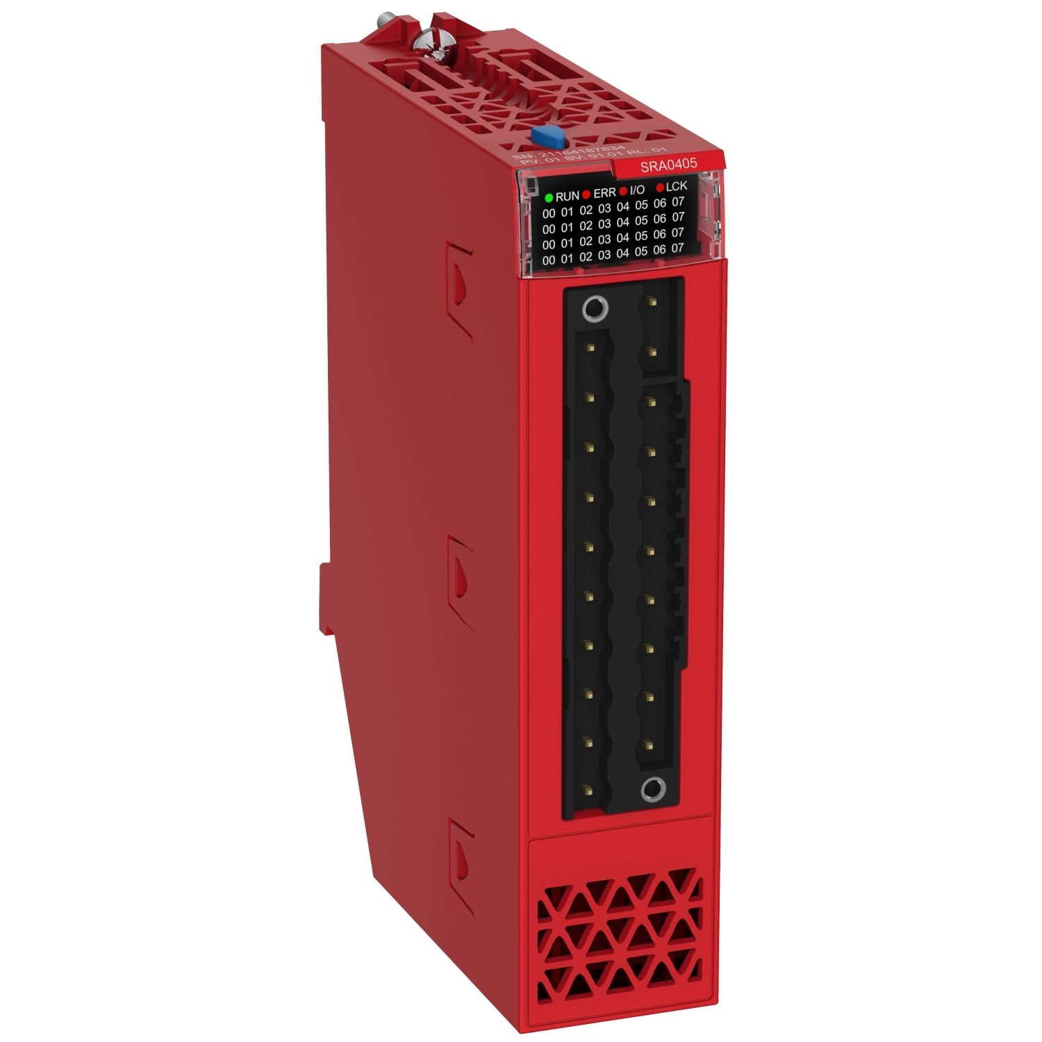 Picture of safety relay output module, Modicon X80, 4 isolated outputs, 24 to 230V AC, 24V DC