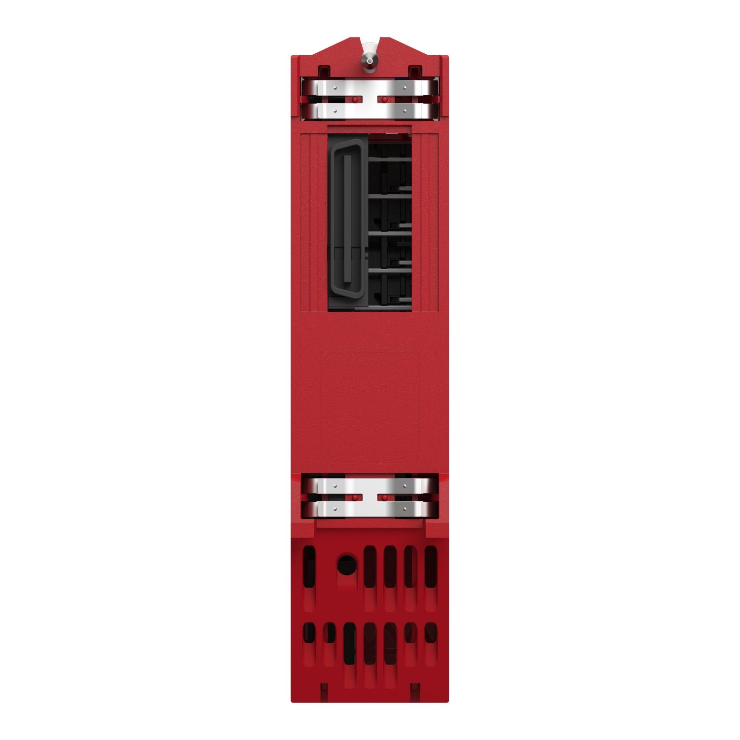 Picture of safety relay output module, Modicon X80, 4 isolated outputs, 24 to 230V AC, 24V DC