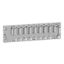 Picture of Backplane, Modicon X80, 8 slots, panel, mounting plate or DIN rail mounting, ruggedized