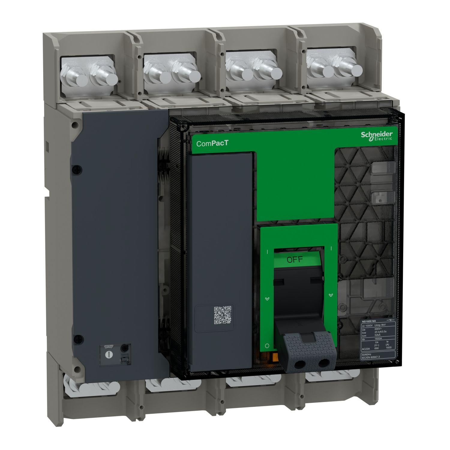 Picture of Switch disconnector, ComPacT NS1600 NA, 4P, fixed, manually operated, 1600A