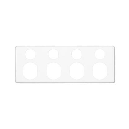 Picture of Socket Outlet Cover Plate, Classic C2000 Series, 4 Gang, 2 Pole, for Quad Switched Socket