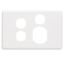 Picture of Socket Outlet Cover Plate, Classic C2000 Series, Horizontal Mount, for C2015XX Single Switched Socket