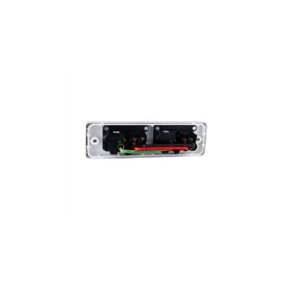 Picture of Switched Socket Outlet, Classic C2000 Series, Twin, 250V, 10A, Skirt Mount, 2 Pole
