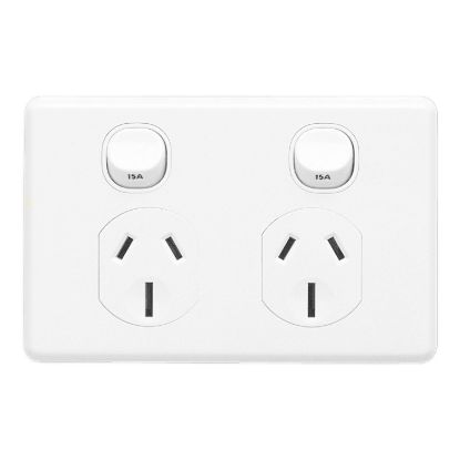 Picture of Socket Outlet, Classic C2000 Series, Double