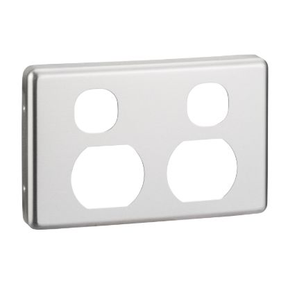 Picture of Socket Outlet Cover Plate, Classic C2000 Series, Vertical Mount for C2025V Twin Switched Socket