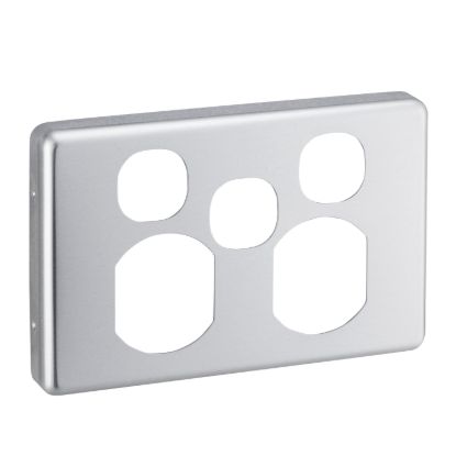 Picture of Socket Outlet Cover Plate, Classic C2000 Series, Horizontal Mount for Twin Switched Socket