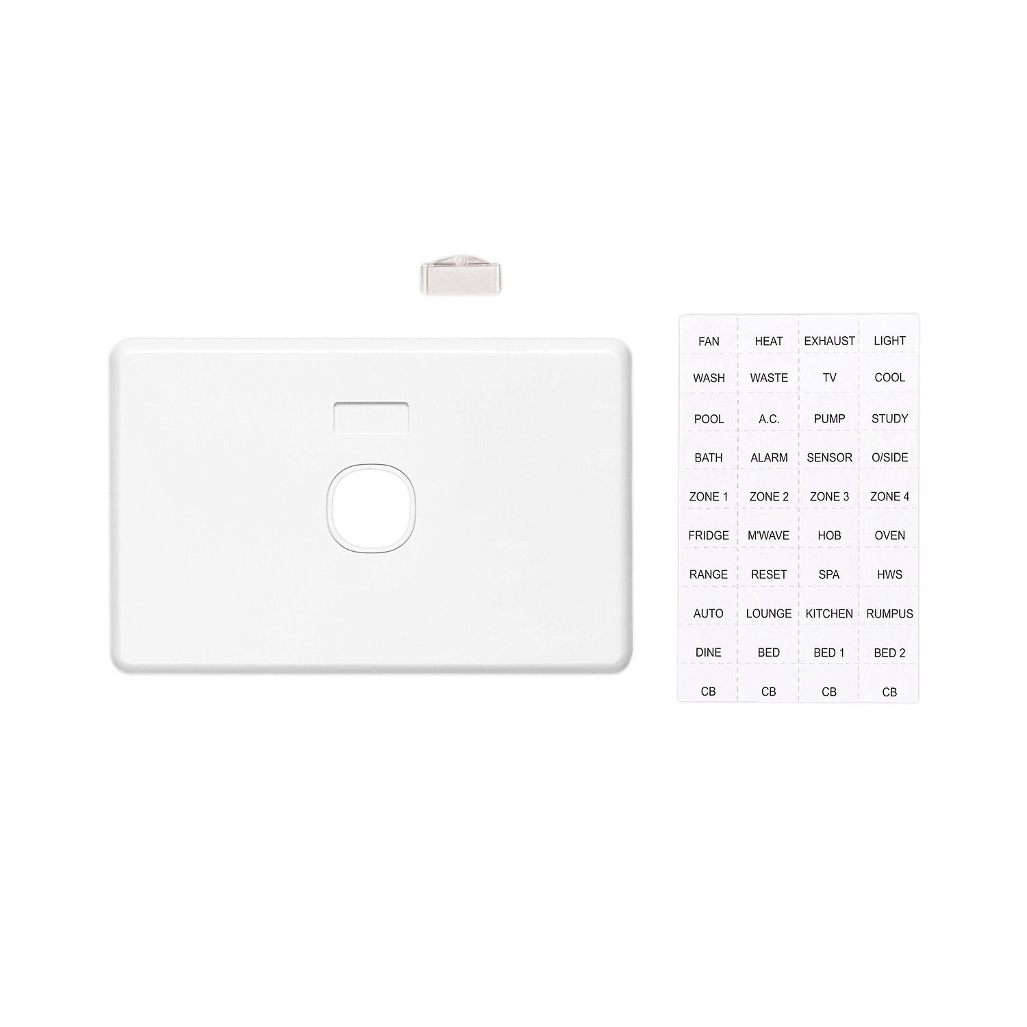 Picture of Switch Grid Plate and Cover, Classic C2000 Series, 1 Gang, Less Mechanism, Horizontal Mount
