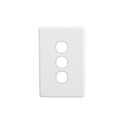 Picture of Switch Grid Plate and Cover, Classic C2000 Series, 3 Gang, Less Mechanism