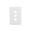 Picture of Switch Grid Plate and Cover, Classic C2000 Series, 3 Gang, Less Mechanism