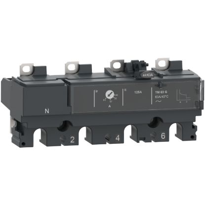 Picture of Trip unit TM250G DC, ComPacT NSX250 DC, 4 poles, thermal magnetic protections, generator protection, 250A rating