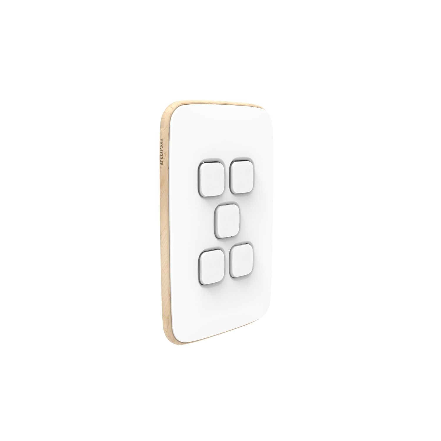 Picture of Essence Switch Plate Skin, Clipsal Iconic, 5 Gang, Vertical/Horizontal, Clip-On
