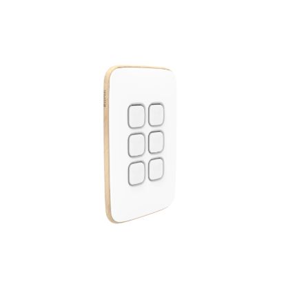 Picture of Essence Switch Plate Skin, Clipsal Iconic, 6 Gang, Vertical/Horizontal, Clip-On