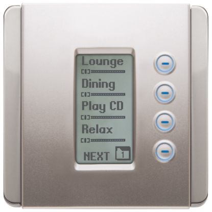 Picture of C-Bus "E" Series NEO dynamic labelling technology, square plate, battleship grey