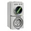 Picture of Switched Socket, Easy56, 5 Pin, 32A, 500V