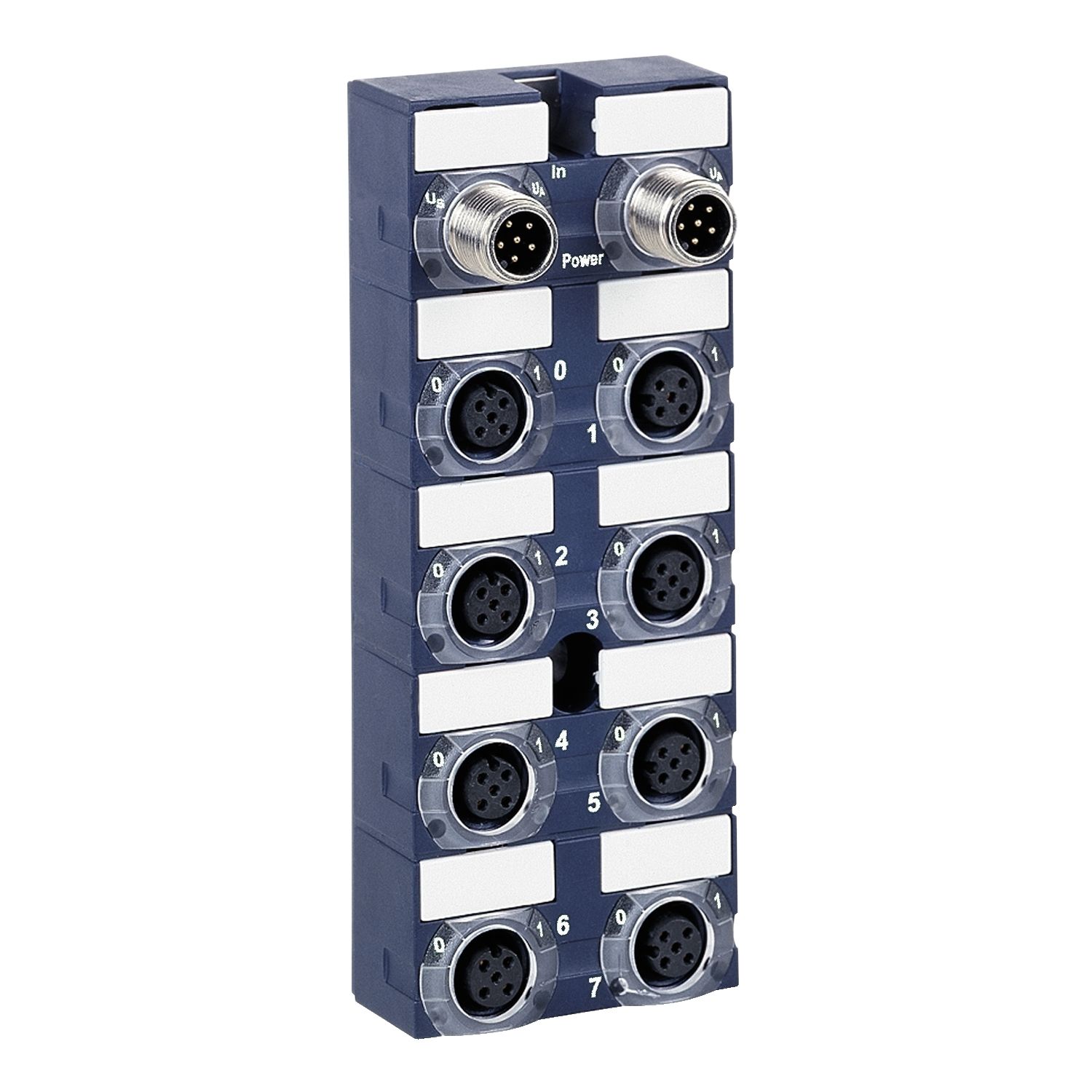 Picture of compact IP67 modular I/O splitter box - Advantys FTM - 8 I - 24 V DC - 50 mA