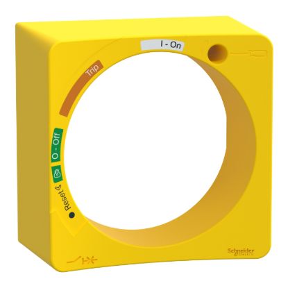 Picture of External handle protection frame,TeSys Deca Frame 2/3,TeSys Ulta,yellow frame