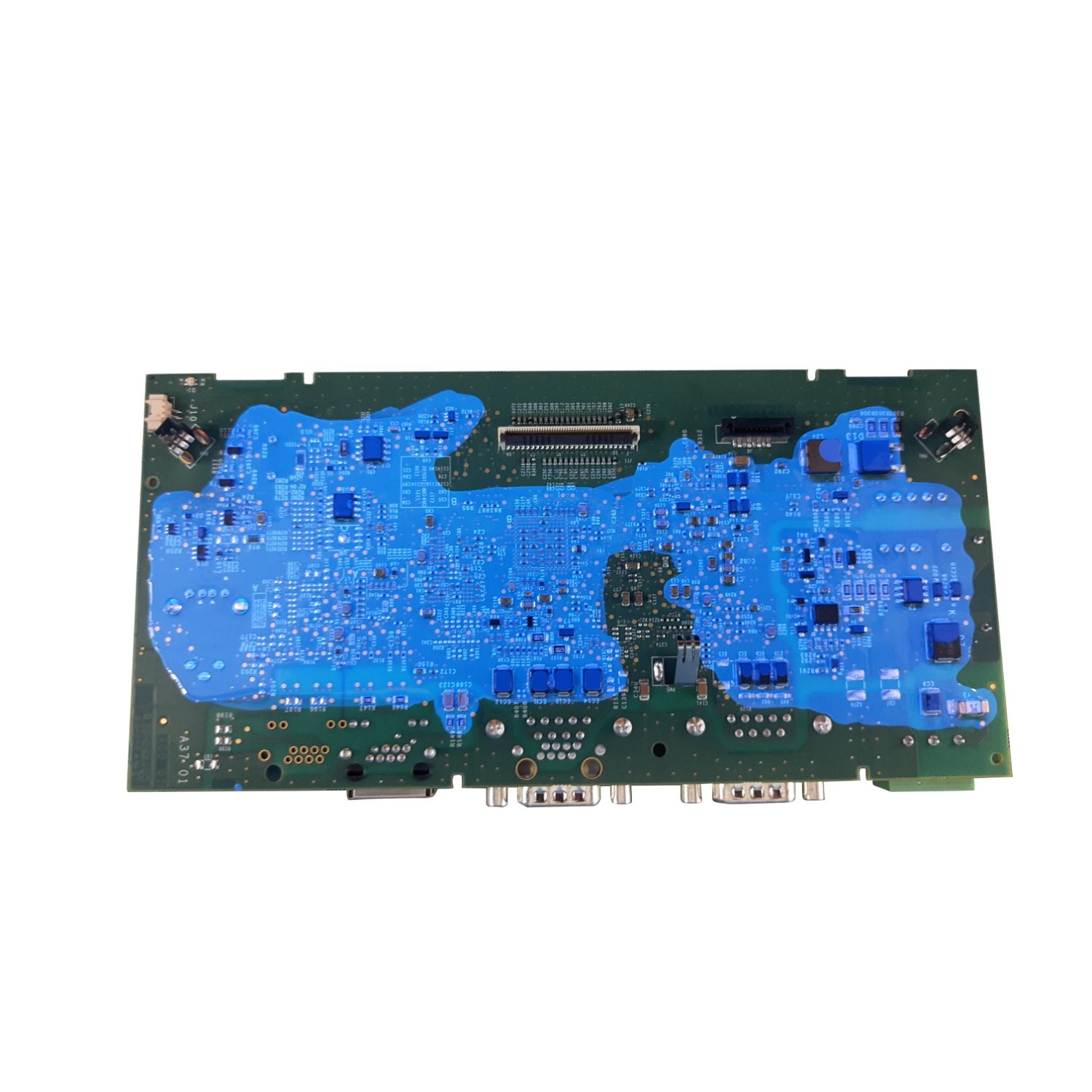 Picture of 12" wide screen touch panel, 16M colors, COM x 2, ETH x 1, USB host / device, RTC, DC24V