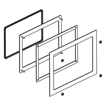 Picture of Panel cutout adapter,Harmony P6/FP6, to mount 22-inch wide display module in cutout for Harmony IPC Modular PC (22" Wide)