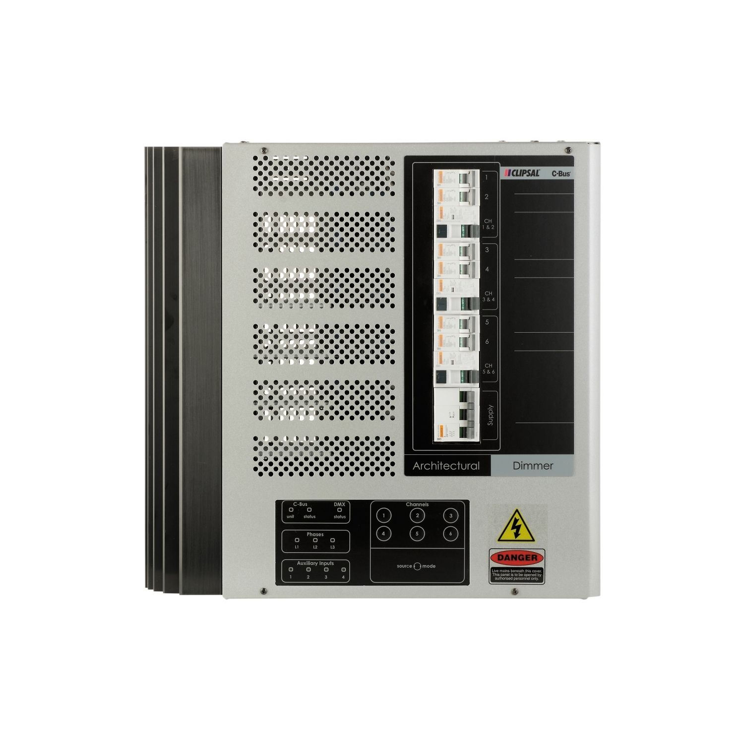 Picture of Architectural Dimmer, C-Bus, with 3 RCD, Universal, 6 Channel, 10A