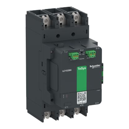 Picture of High power contactor, TeSys Giga, 3 pole (3NO), AC-3 <=440V 330A, advanced version, 200…500V wide band AC/DC coil