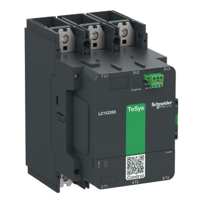 Picture of High power contactor, TeSys Giga, 3 pole (3NO), AC-3 <=440V 500A, standard version, 48…130V wide band AC/DC coil